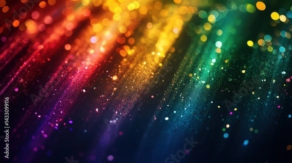 Fototapeta Rainbow Glitter Sparkle Abstract Background