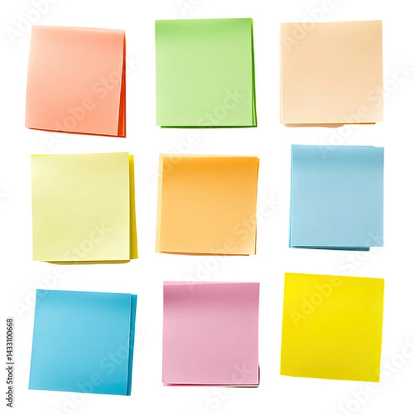 Fototapeta Colorful sticky notes