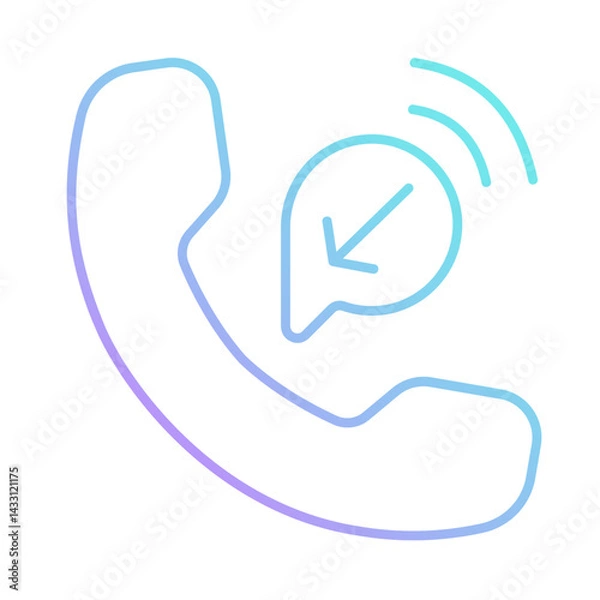 Fototapeta Incoming Call Icon