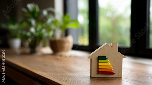 Obraz Energy Efficient House with Eco-Friendly Design and Savings Features
