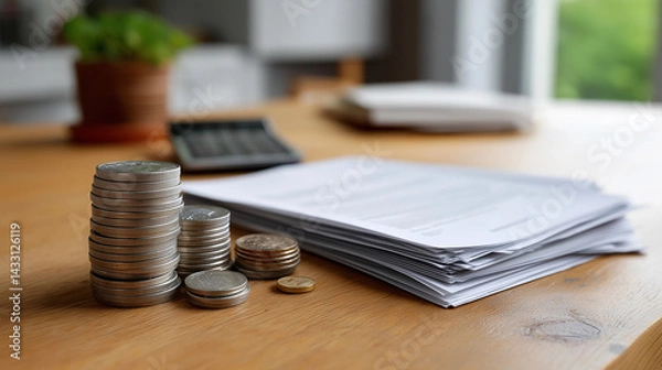Obraz Certificate of Deposit and Savings Growth for Financial Security