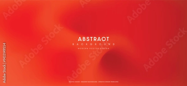 Fototapeta Cherry tomato color abstract gradient blurred background for modern poster, banner, wallpaper design. Vector illustration.