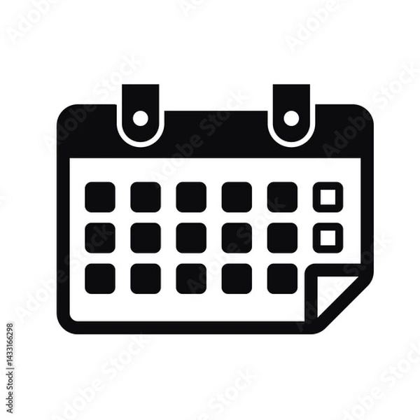 Obraz calendar icon design for templates.