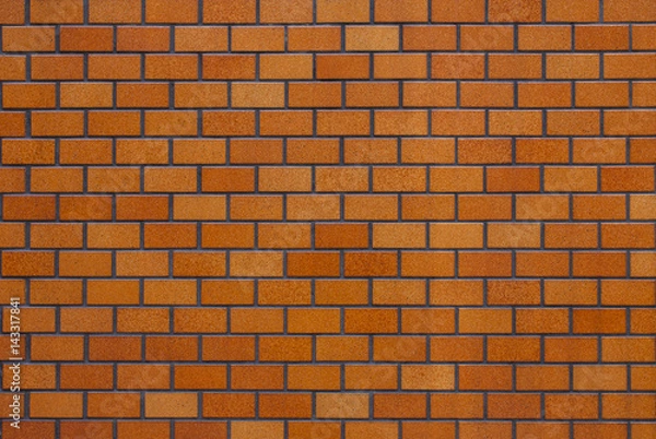 Fototapeta Red brick wall texture for background and wallpaper