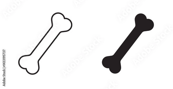 Fototapeta bones icon