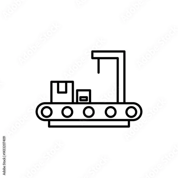Obraz Conveyor icon vector illustration web design element