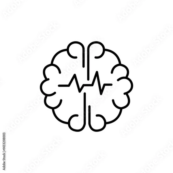 Fototapeta Epilepsy icon vector illustration web design element