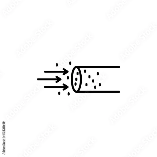 Obraz Suction process icon vector illustration web design element