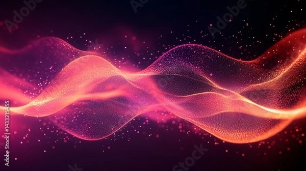 Obraz flowing visual loop animating over a digital interface background