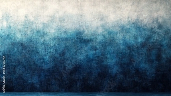 Fototapeta Textured Indigo Wall Gradient with Dark Base