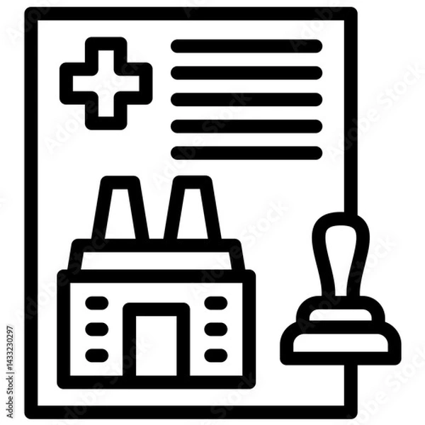Obraz Industry Regulations Icon