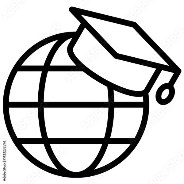 Obraz Study Abroad Icon