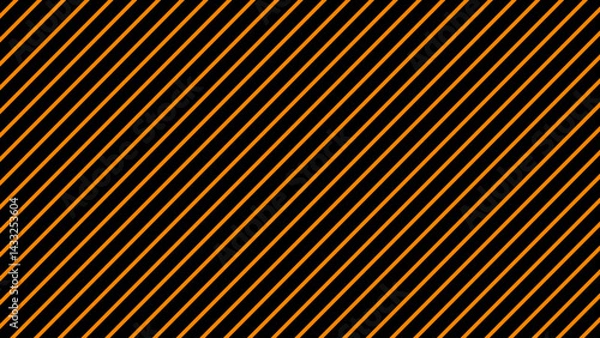 Fototapeta Orange and black diagonal stripes background. Lines seamless pattern. Beautiful background with diagonal line.