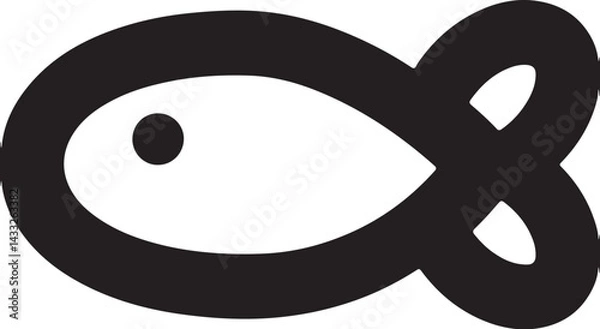 Fototapeta fish   simple icon. Vector ICON all icon Viktor