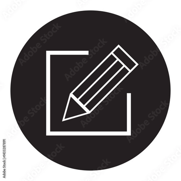 Fototapeta Edit icon set. edit document icon. edit text icon. pencil. sign up