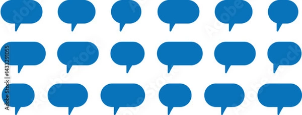 Fototapeta Speech Bubble set. Talk bubble. Speech bubble comic buttons for web design. Speech bubble collection. Chat vector icon. Talk bubble speech icon. Empty bubbles vector design element. Speech bubble set 