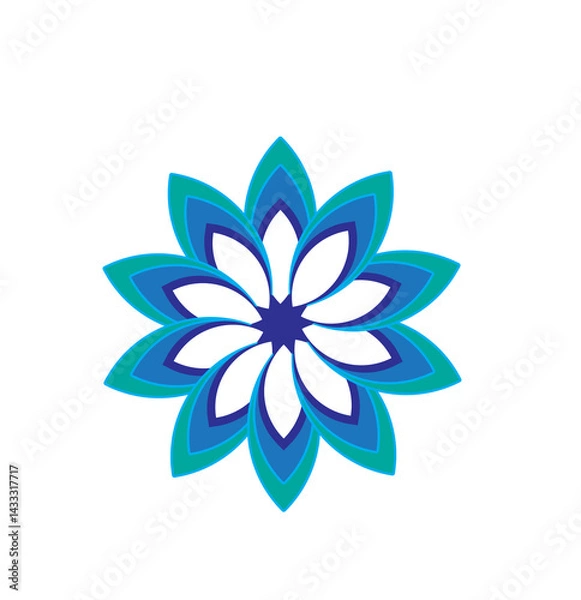 Fototapeta Adobe illustrator logo tutorial | Create Flower design