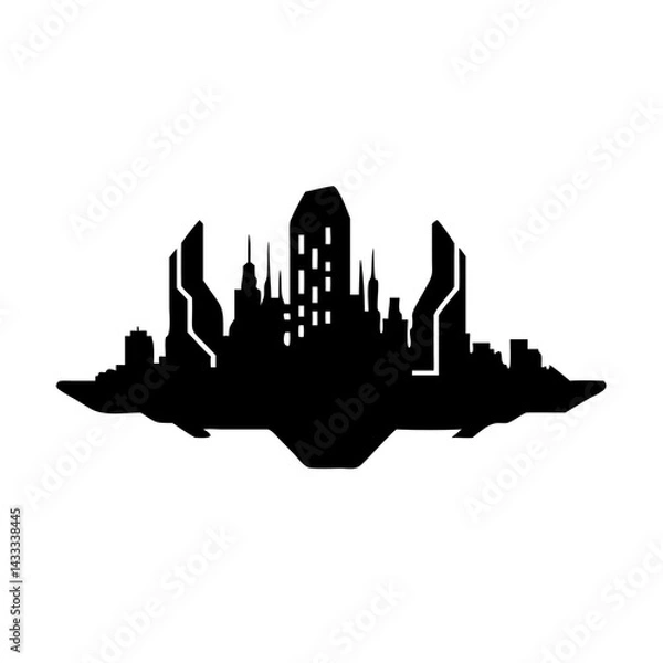 Obraz hong kong skyline with reflection