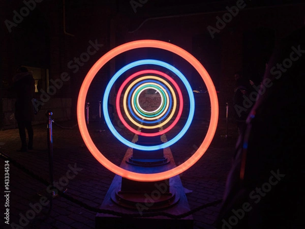 Obraz Neon circles