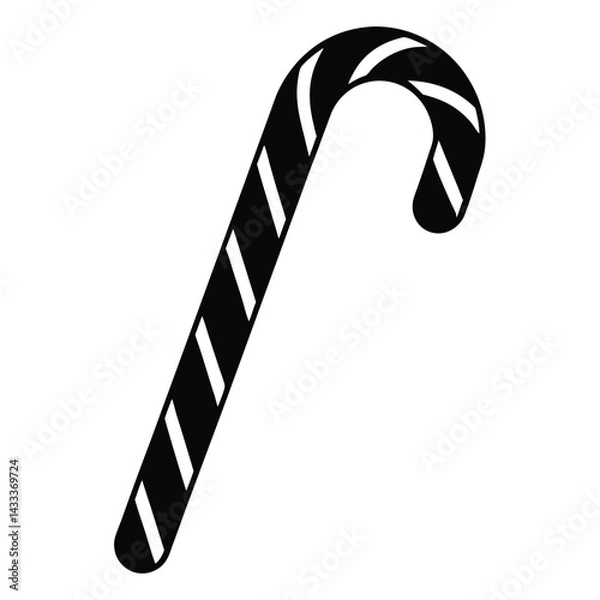 Obraz candy cane isolated on white background