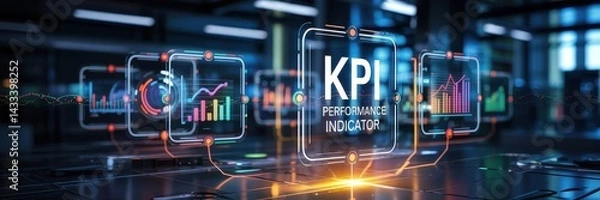 Obraz Interactive digital display of key performance indicators