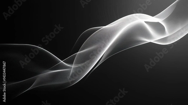 Fototapeta Abstract Flowing Lines Design