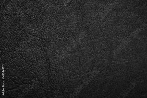 Obraz black leather texture, skin surface as dark background