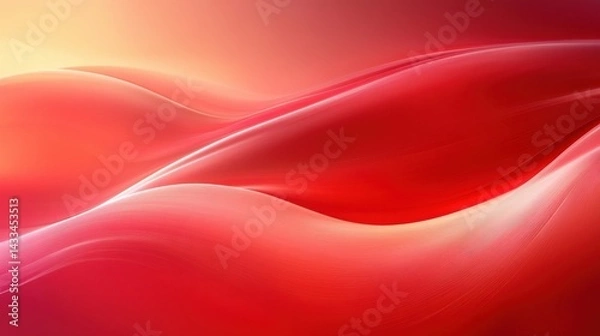 Fototapeta Abstract Red Wave Background Design