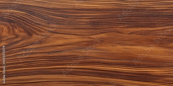 Obraz Rich, dark wood grain with a wavy pattern