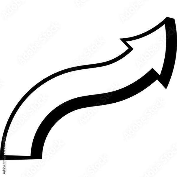 Fototapeta Comic Arrow Shape Minimalist