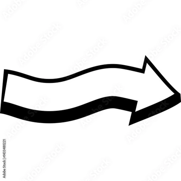 Fototapeta Comic Arrow Shape Minimalist