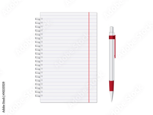 Fototapeta Notebook for your design and logo. Mock up