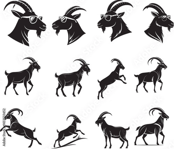Fototapeta Goat vector file