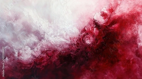 Obraz Abstract expressionist artwork featuring vibrant color transitions.