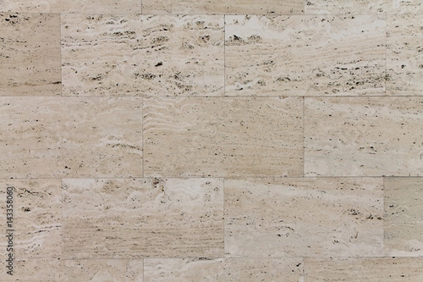 Obraz Natural Italian stone. Smooth travertine surface