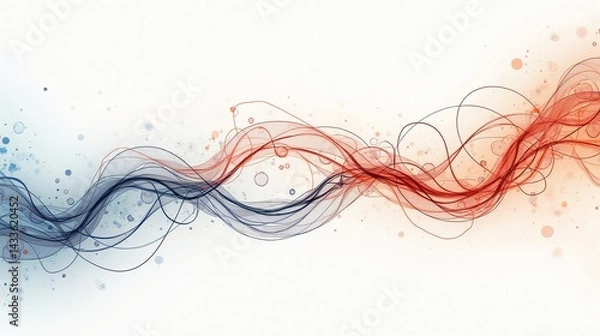 Obraz Ethereal Patterns: A Dance of Lines and Shapes
