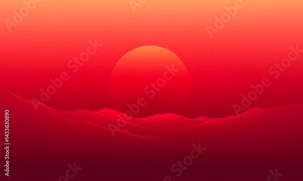 Obraz Red gradient background