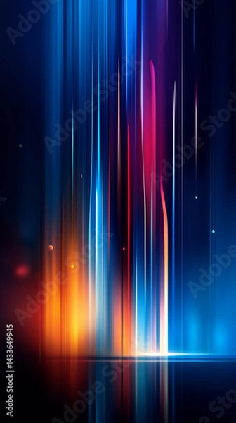 Obraz Abstract Vertical Light Streaks