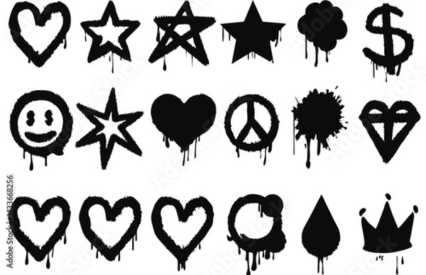 Obraz Graffiti Style Icons Collection