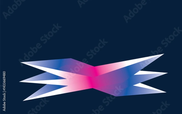 Obraz Abstract white and gray background. smooth abstract background, blurred pattern. Light pale vector background. Abstract pale geometric pattern.