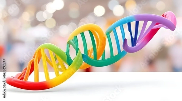 Obraz Gene therapy innovation modern healthcare laboratory scientific visualization bright environment close-up view medical advancements