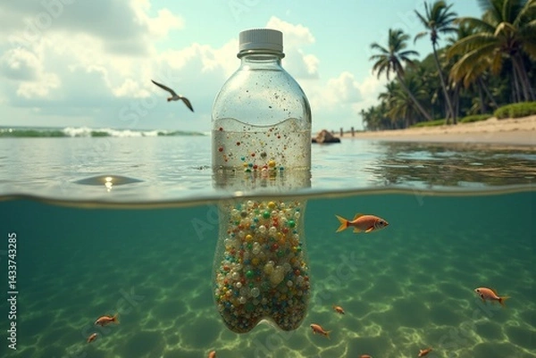 Obraz Microplastic Pollution Awareness