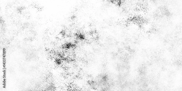 Fototapeta Distressed white and black grunge texture, old and dirty outdoor concrete wall, black on white old rough grunge and white rough vintage distress background.	