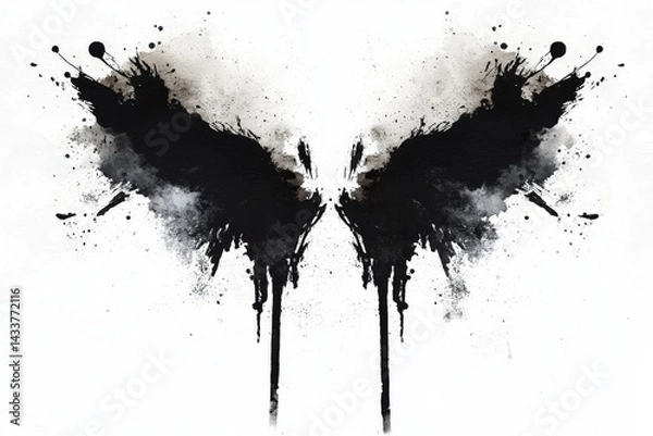 Fototapeta An illustration of the Rorschach inkblot test, a projective psychological assessment tool.