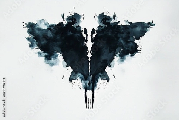 Obraz Exploring the insights gained from Rorschach inkblot test illustrations in psychology.