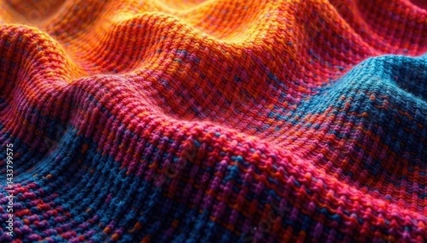 Fototapeta Integrated, uniform pattern in a woven textile , background, texture, color