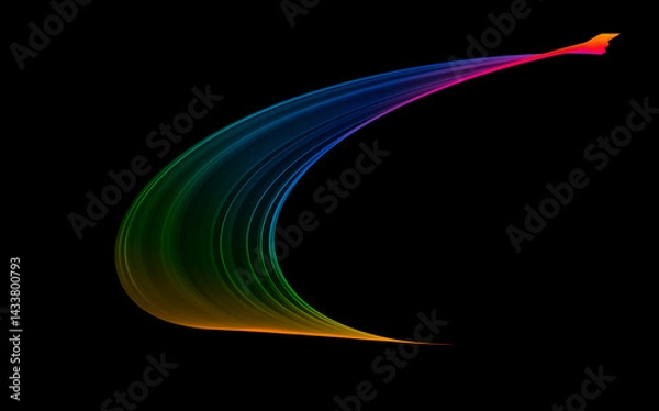 Fototapeta Cosmic abstract background. Colorful smoke, ink water, pattern universe. Abstract color divine rainbow