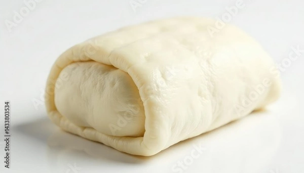 Obraz Perfectly formed white dinner roll, soft texture , side dish, breakfast
