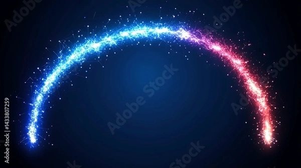 Obraz Glowing Arc with Abstract Background. (1)