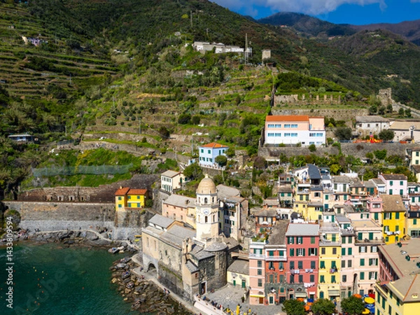 Obraz Vue aérienne de Vernazza